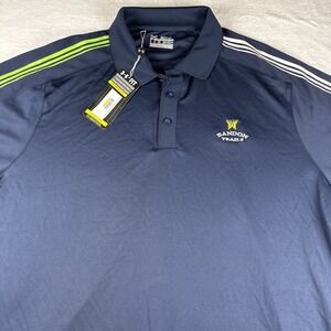 NWT! Bandon Dunes Under Armour Navy Blue Short Sleeve Shirt Size 2XL Heat Gear